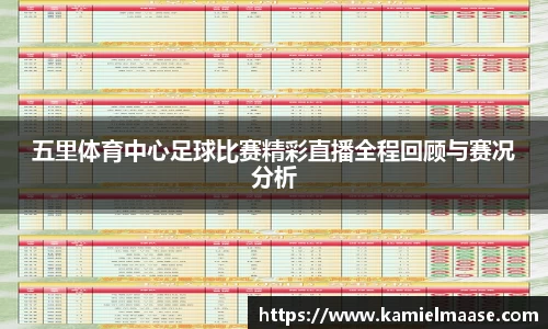 五里体育中心足球比赛精彩直播全程回顾与赛况分析